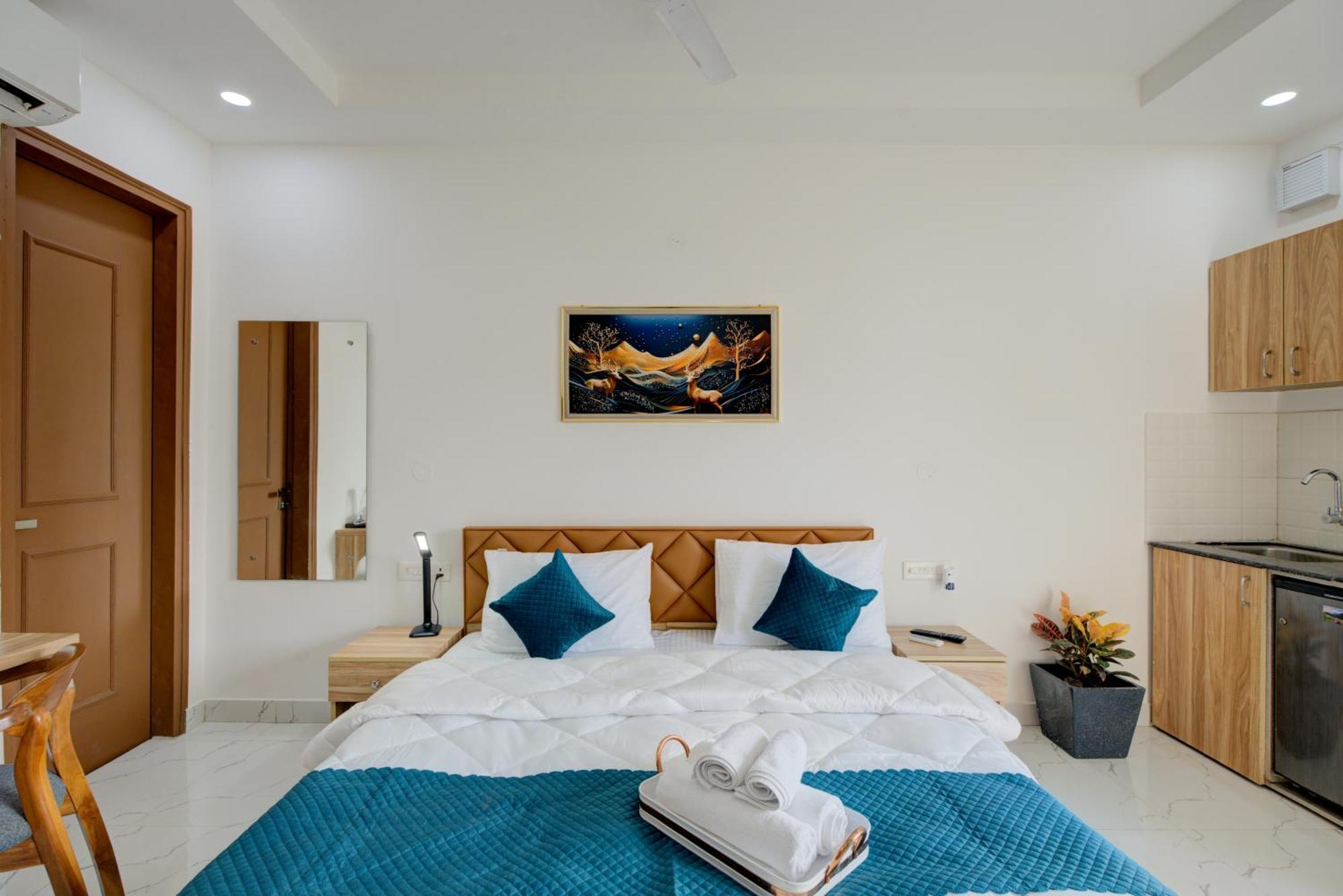 The Lodgers Studio Apartment Infront Of Artemis Hospital Gurugram Gurgáon Exteriér fotografie